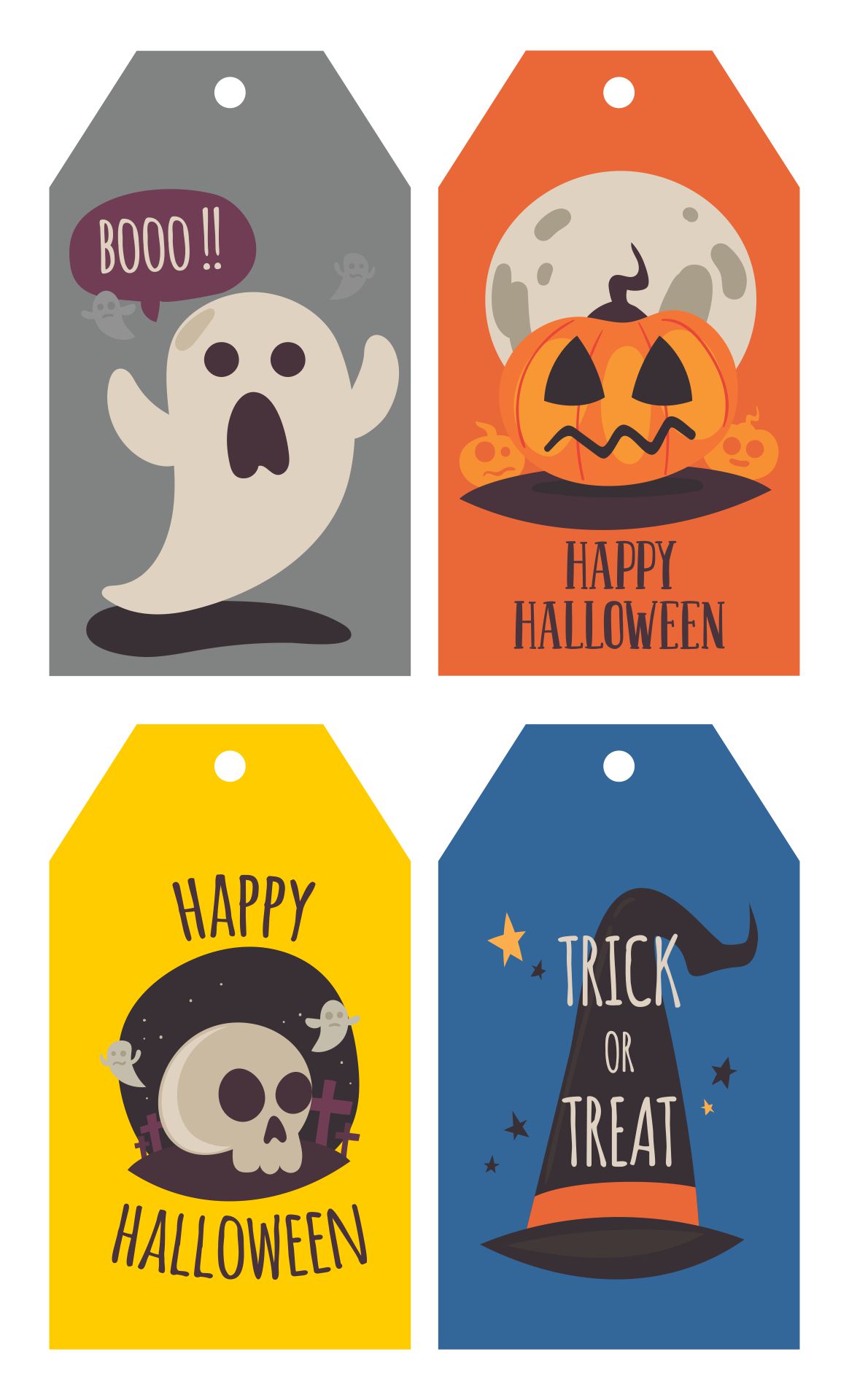 Printable Halloween Treat Bag Tag - Printable JD