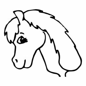 Printable Horse Head Template_52978