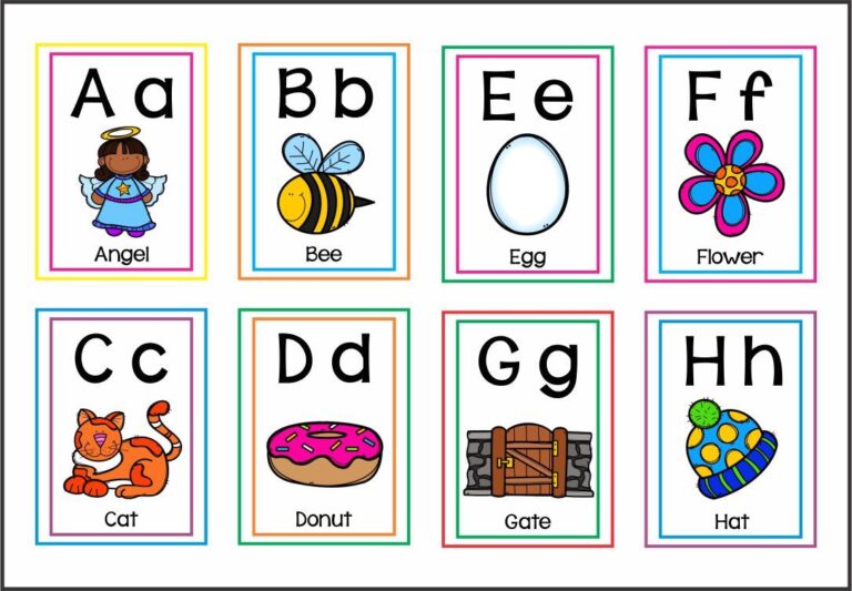 Printable Large ABC Flash Cards - Printable JD