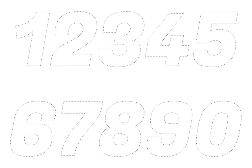Printable Large Cut Out Numbers - Printable JD