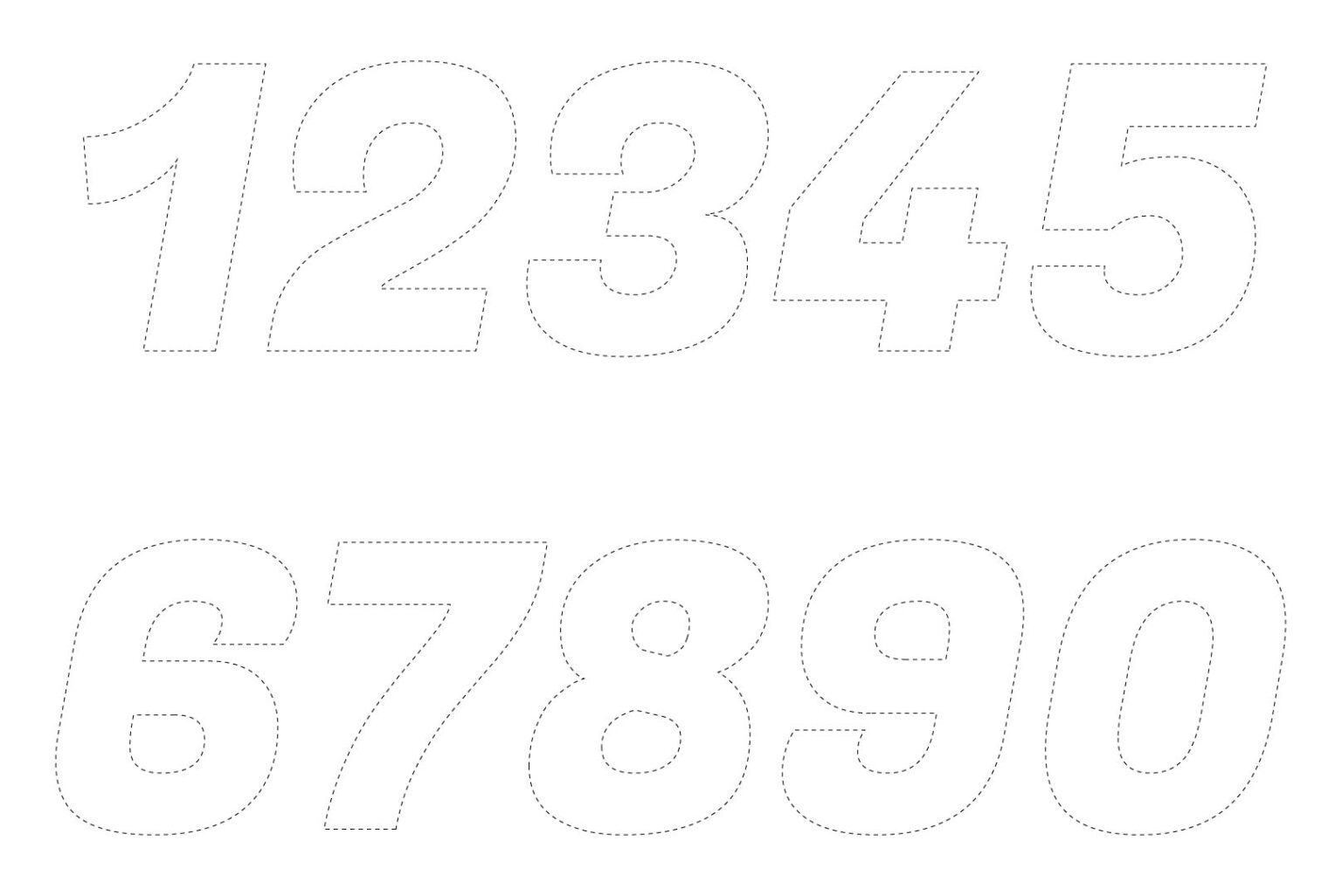 Printable Large Cut Out Numbers - Printable JD
