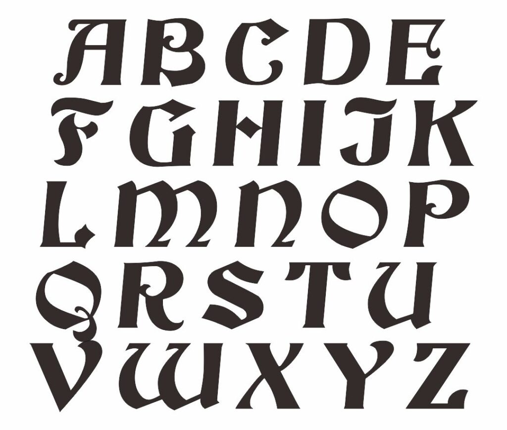 Printable Letter Stencils Designs - Printable JD