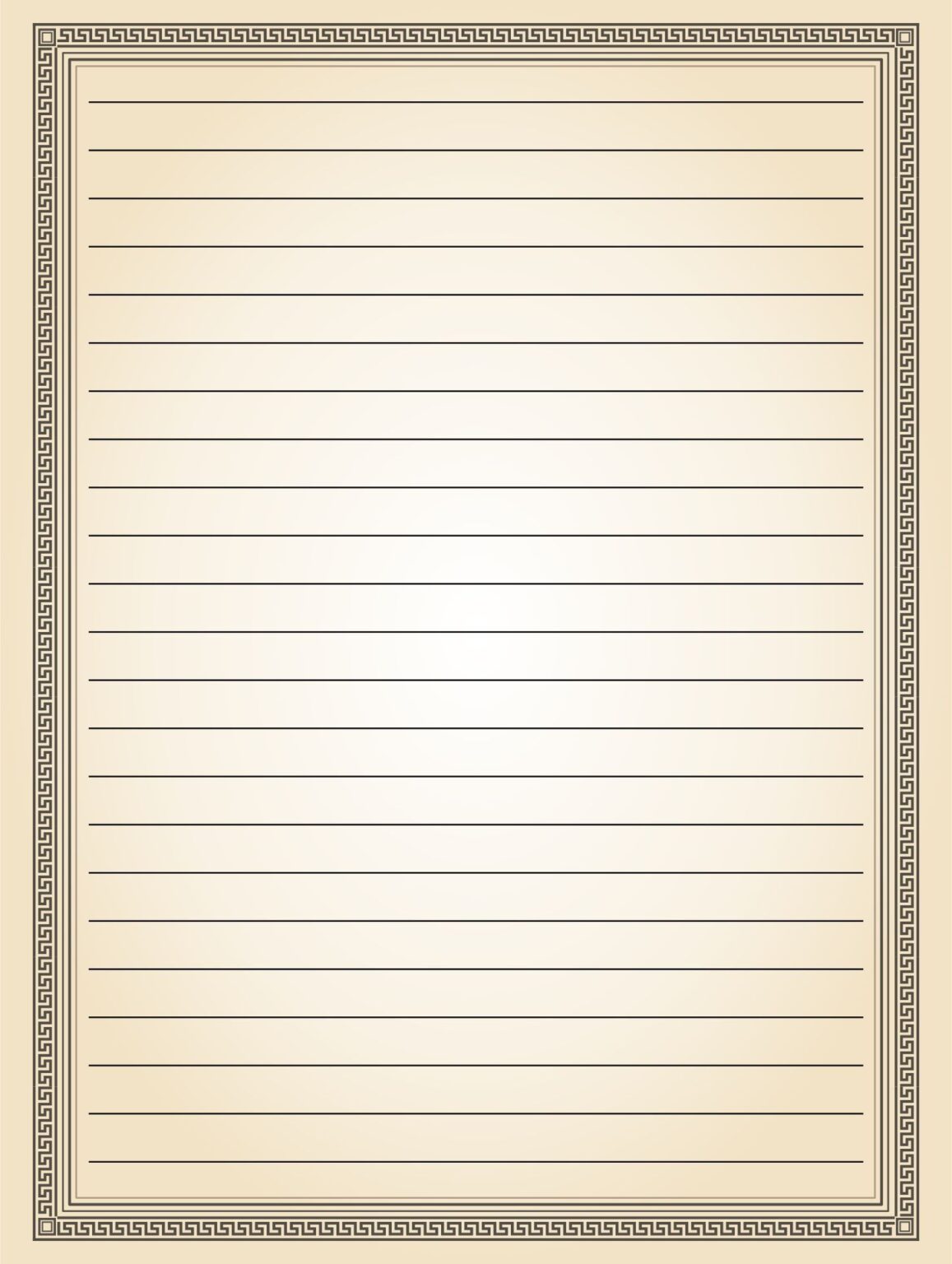 Printable Lined Paper With Borders - Printable JD