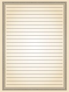 Printable Lined Paper With Borders - Printable JD