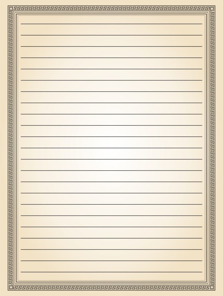 Printable Lined Paper With Borders - Printable JD