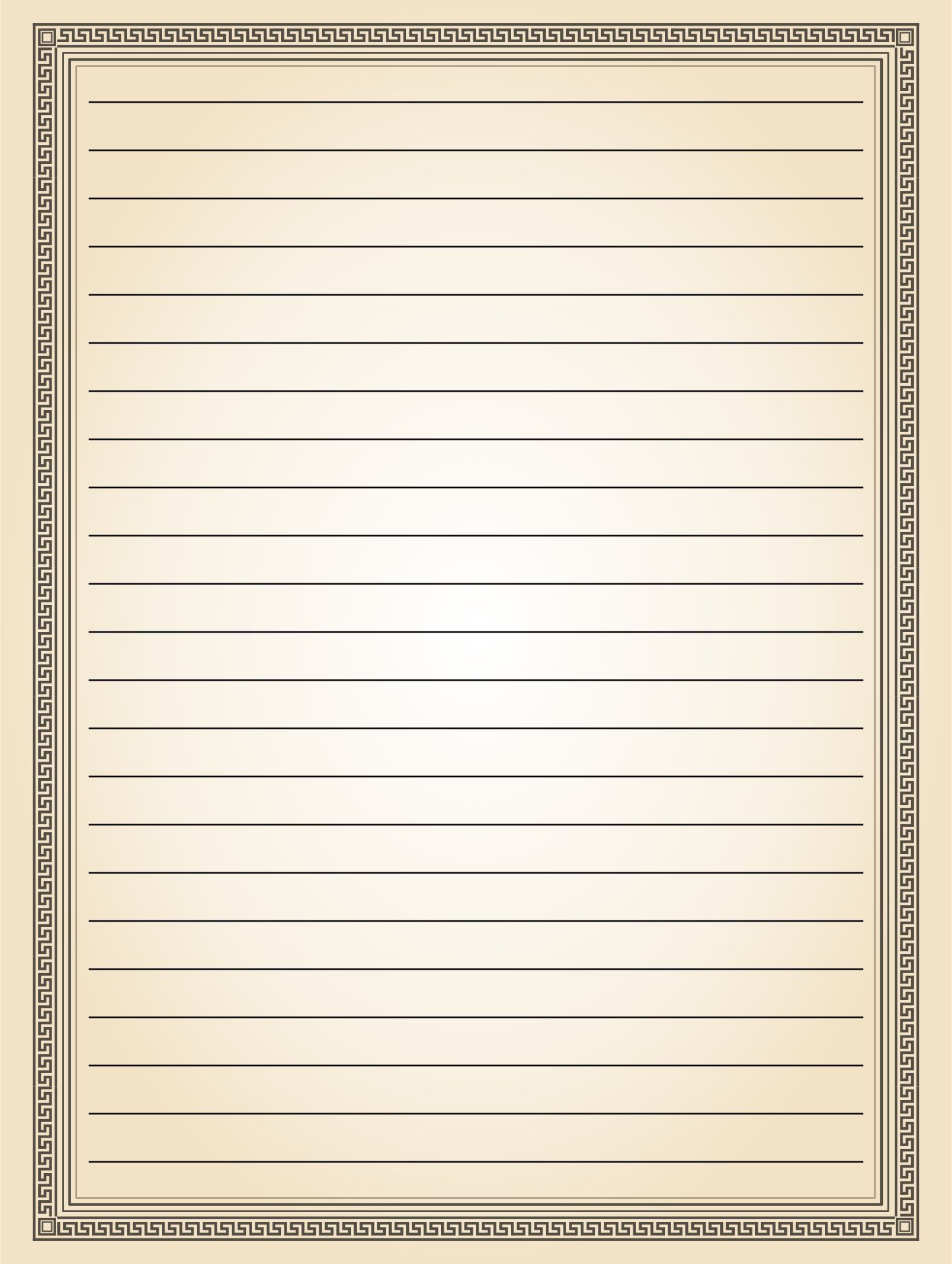 Printable Lined Paper With Borders_19700