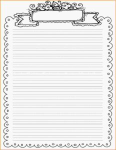 Printable Lined Paper With Borders_41529