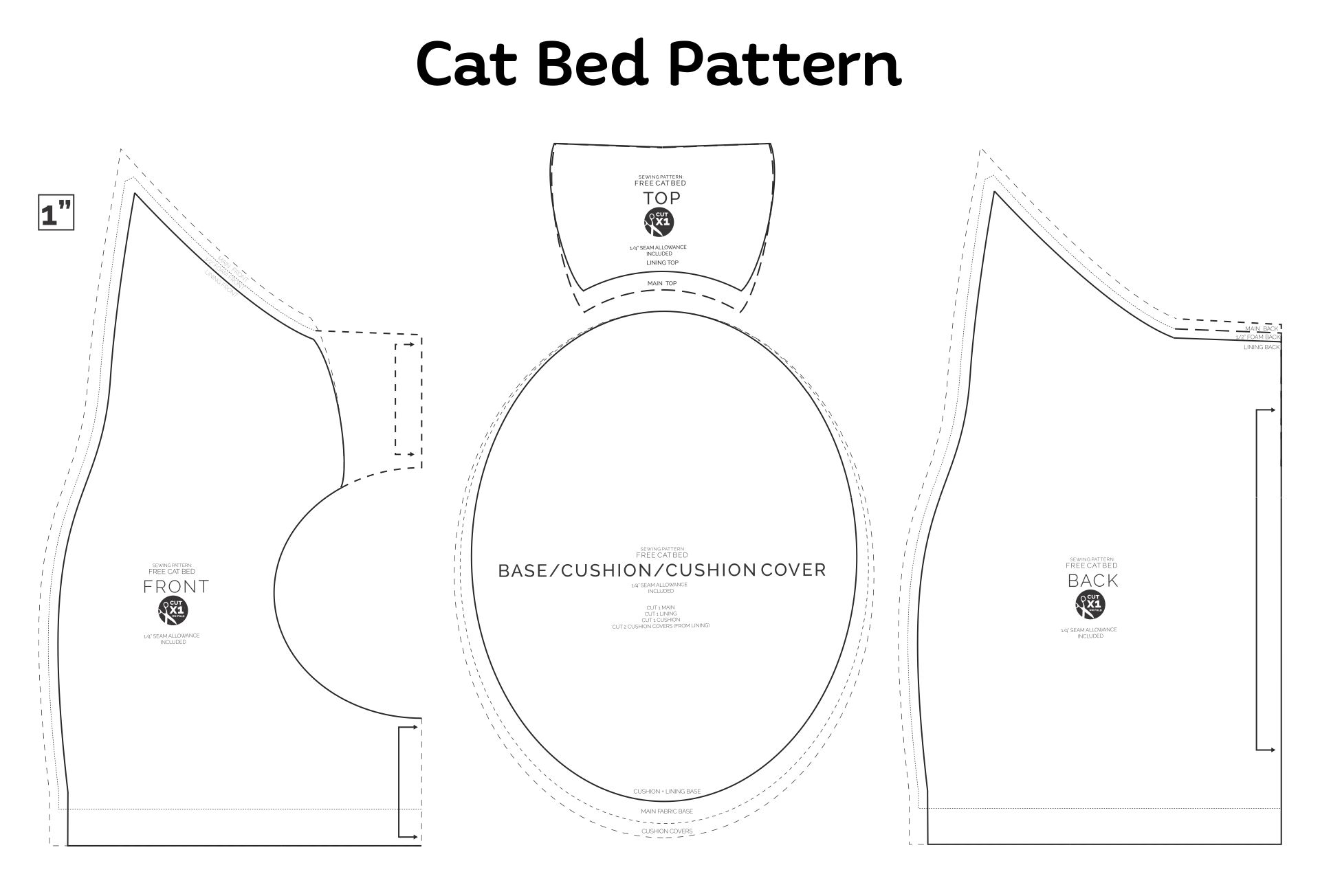 Printable Sewing Patterns Cat_52933