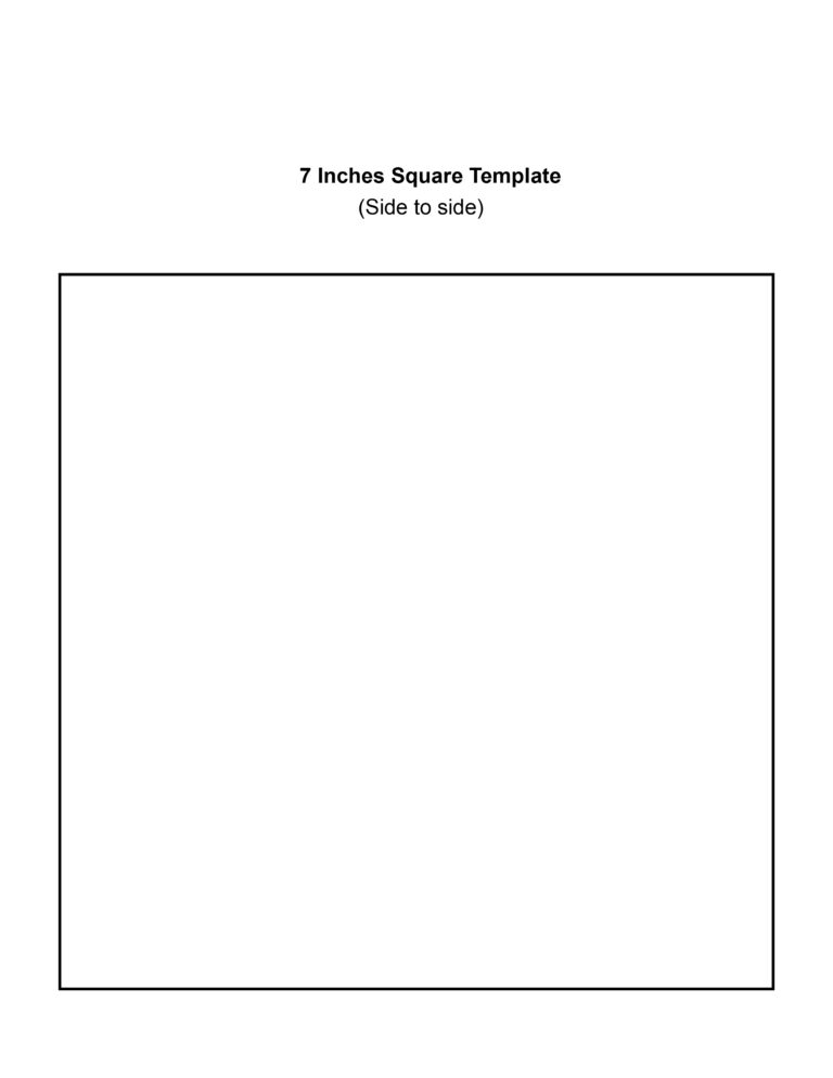 Printable Square Templates Printable JD