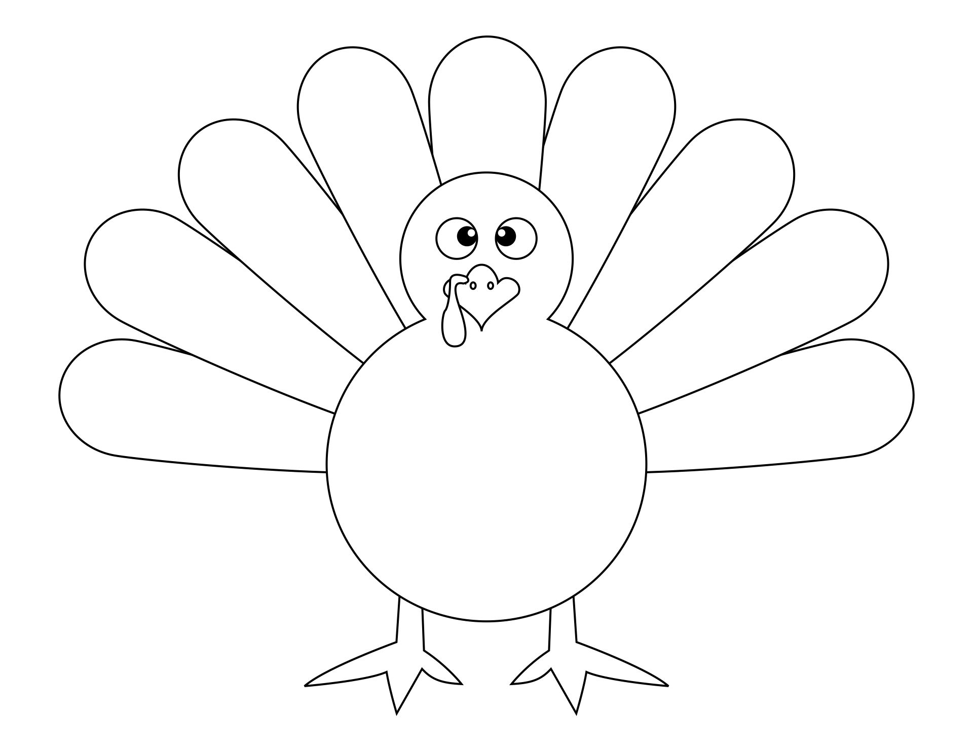 Printable Thanksgiving Turkey Cutouts_19300