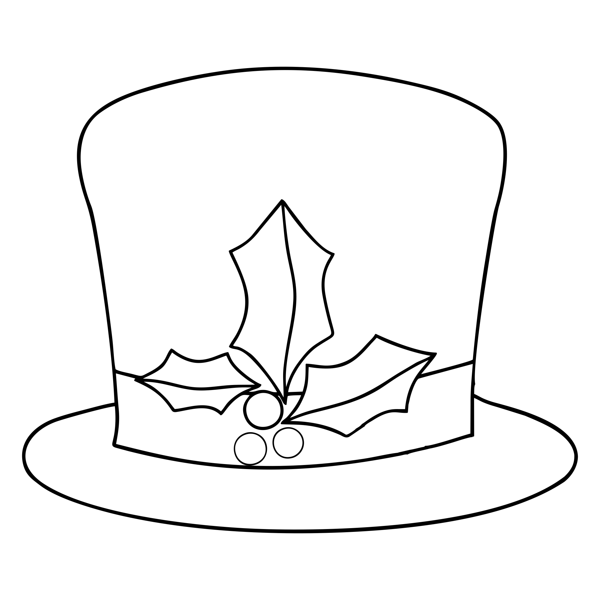 Printable Top Hat Snowman_98220