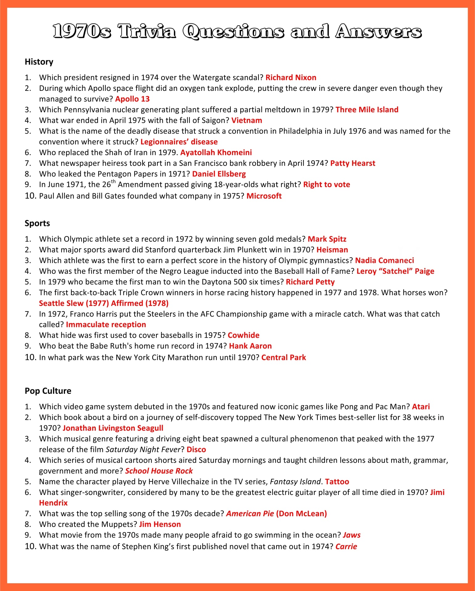 Printable Trivia For Seniors Printable JD