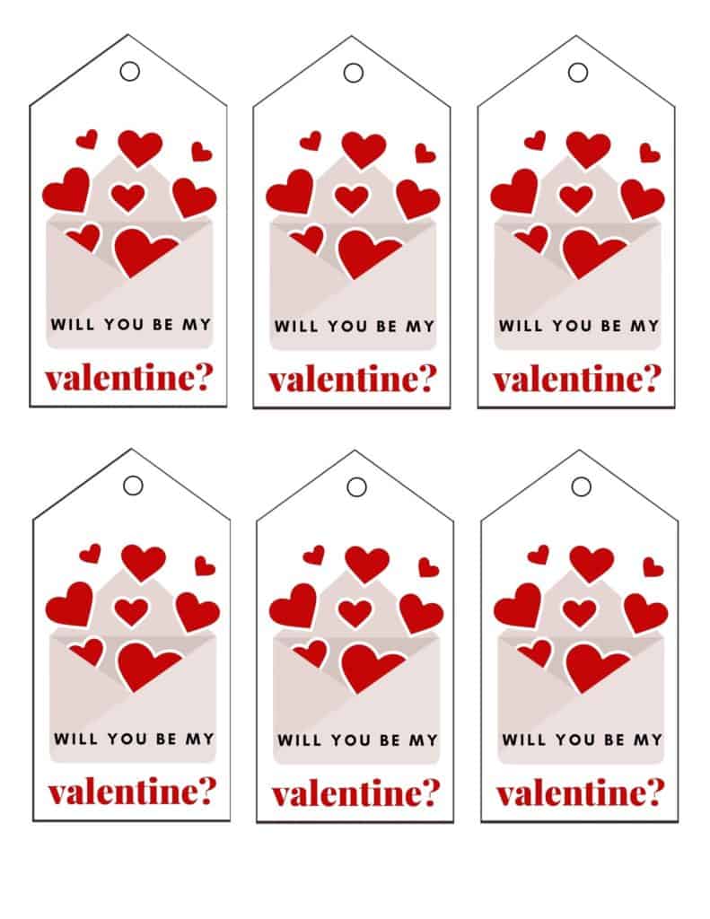 Printable Valentine's Gift Tags Template_18390