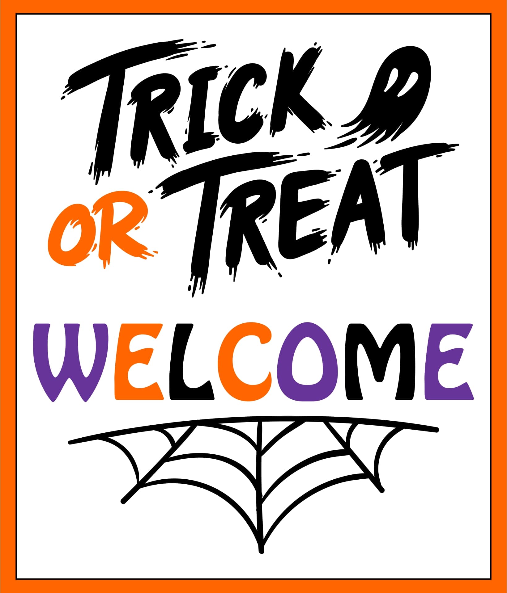 Printable Welcome Trick Or Treat Sign Halloween_26374