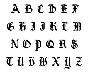 Printable Western Alphabet Letters_81760