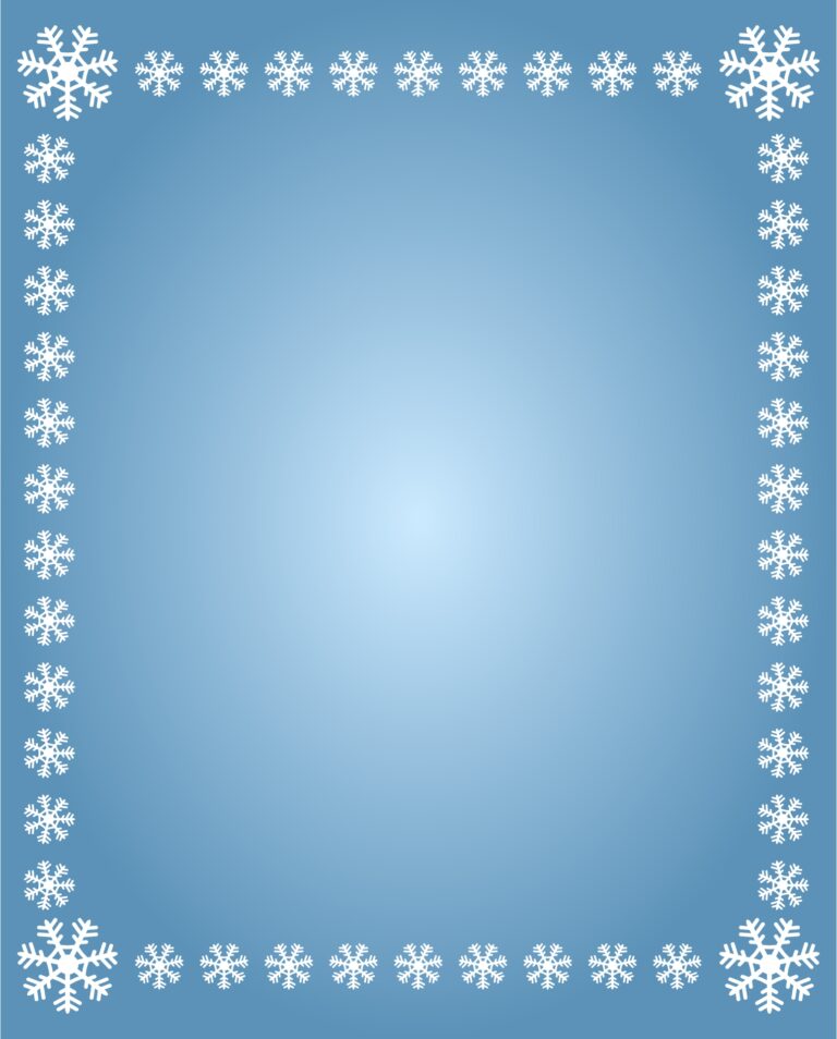 Printable Winter Borders Printable JD