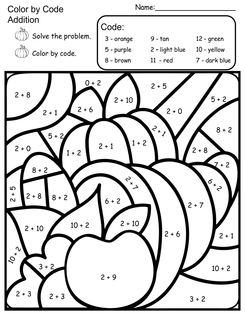 Printable 4th Grade Math Worksheets For Thanksgiving_55279