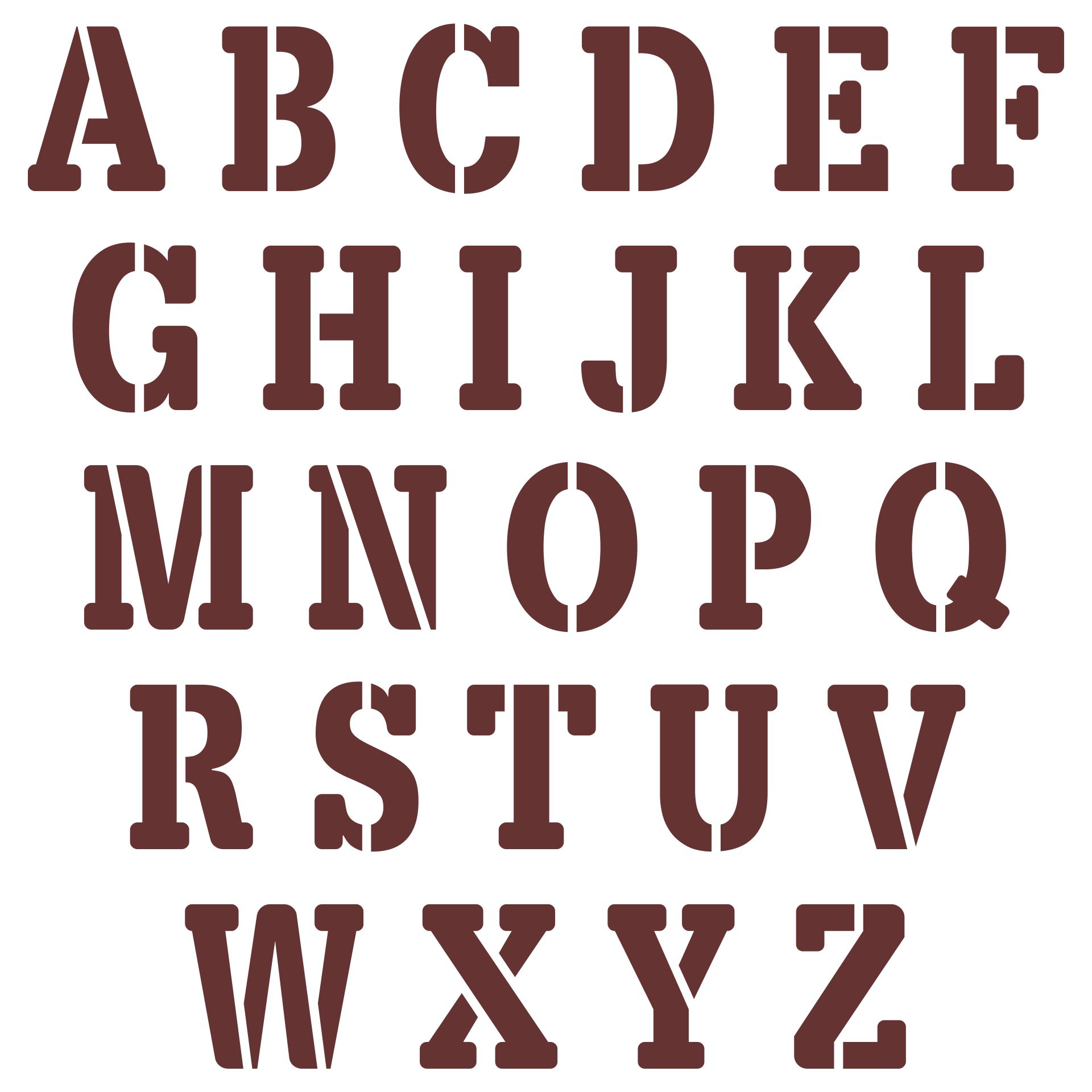 Printable 8 Inch Letter Stencils Alphabet_51397