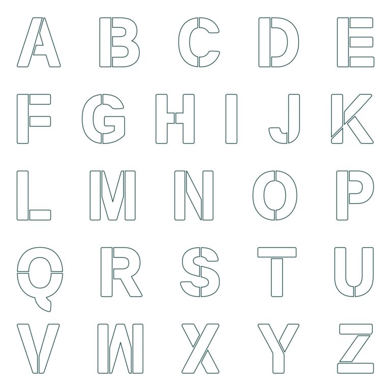 Printable 8 Inch Letter Stencils Alphabet - Printable JD