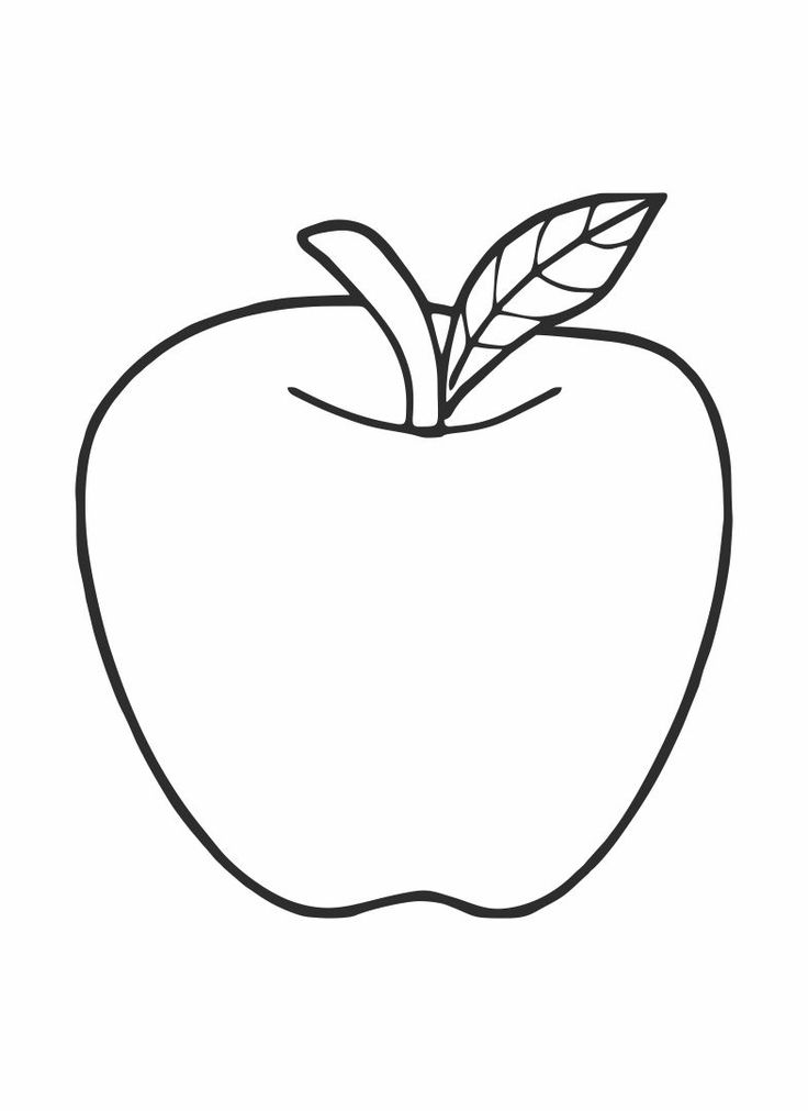 Printable Apple Template Preschool_93172