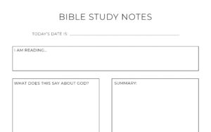 Printable Bible Study Notes Example_85193