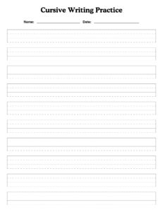 Printable Blank Cursive Worksheets_52297