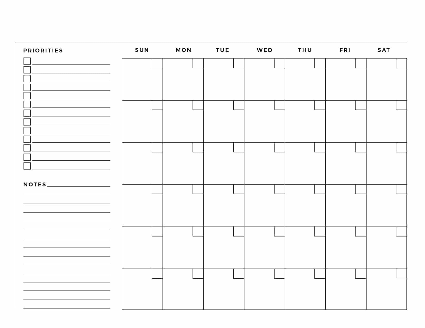 Printable Calendar Pages - Printable JD