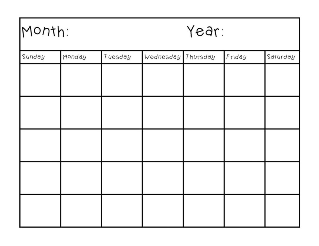Printable Calendar Pages - Printable JD