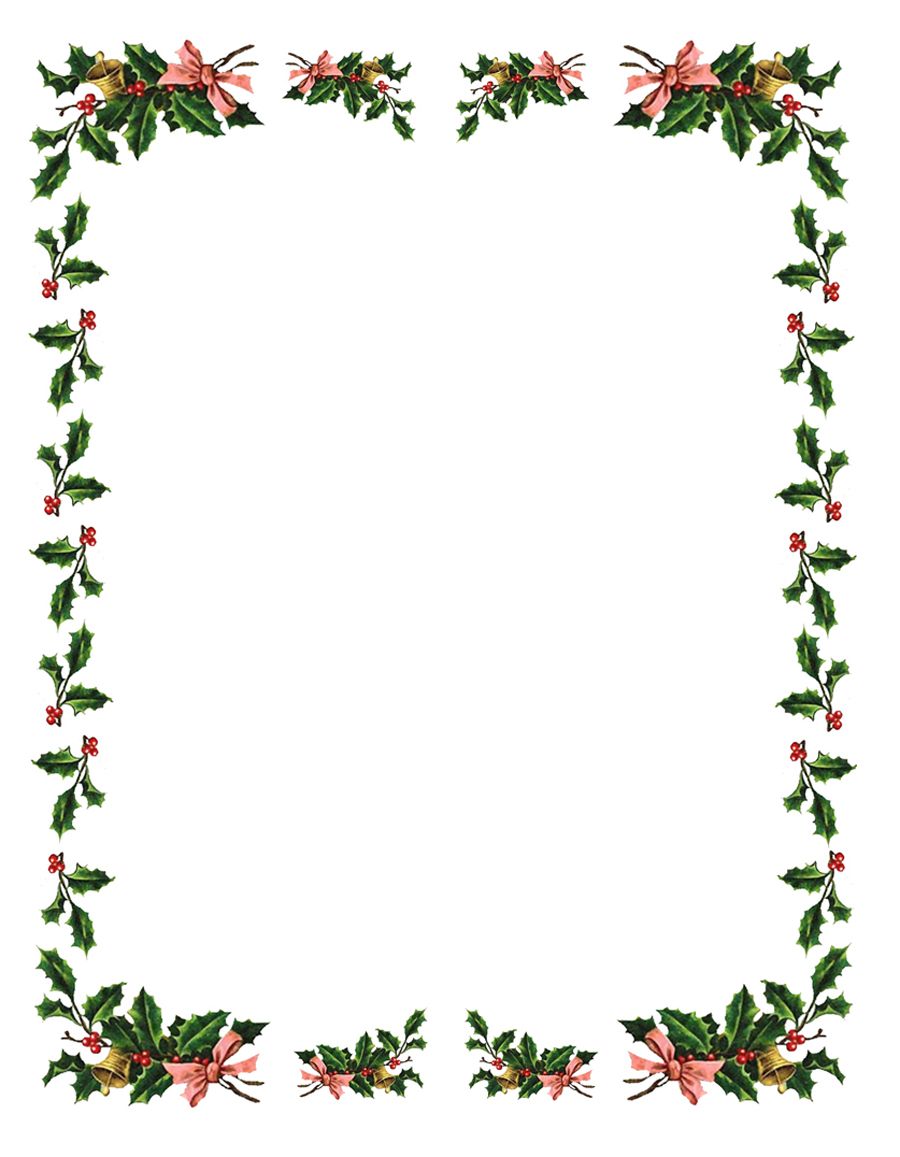 Free Printable Christmas Borders - Printable JD