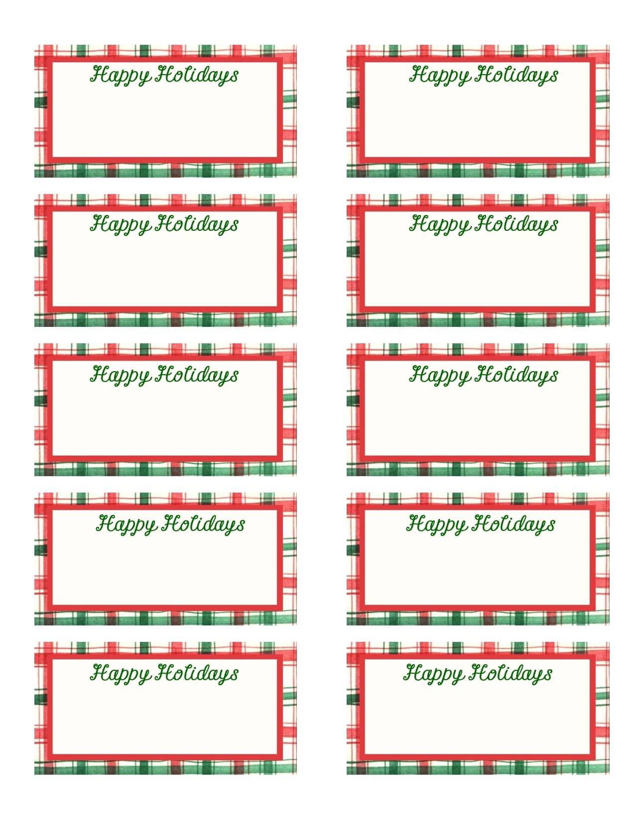 Printable Christmas Label Borders_93341