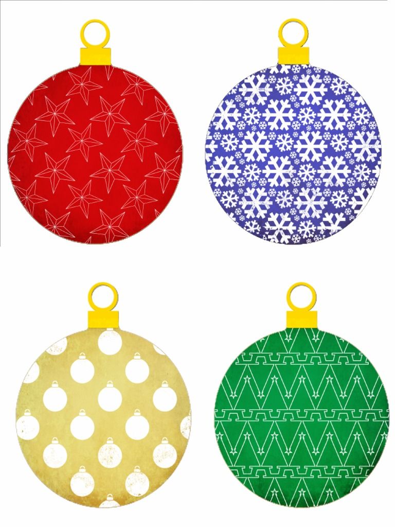 Printable Christmas Ornaments - Printable JD