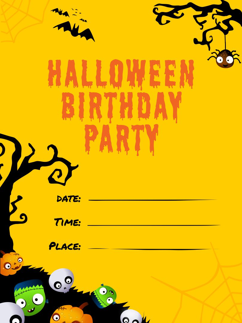 Printable Halloween Birthday Invitations_18369