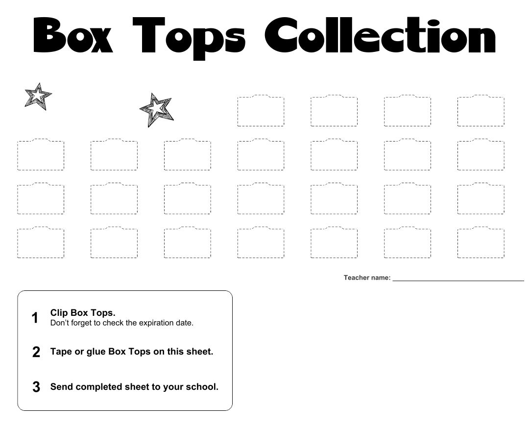 Printable Halloween Box Top Collection Sheets_25814