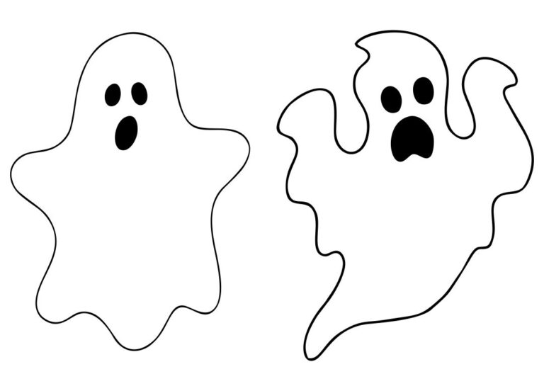 Printable Halloween Ghost Stencils Printable Jd 0304