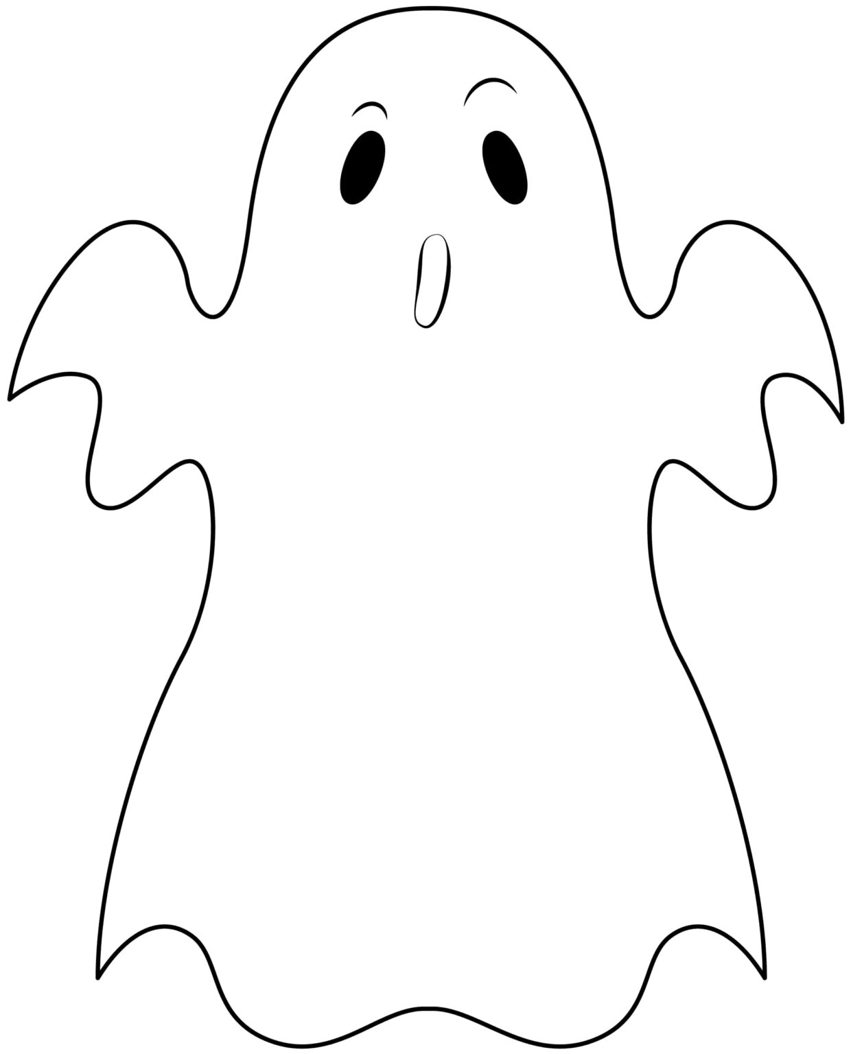 Printable Halloween Ghost Stencils - Printable JD