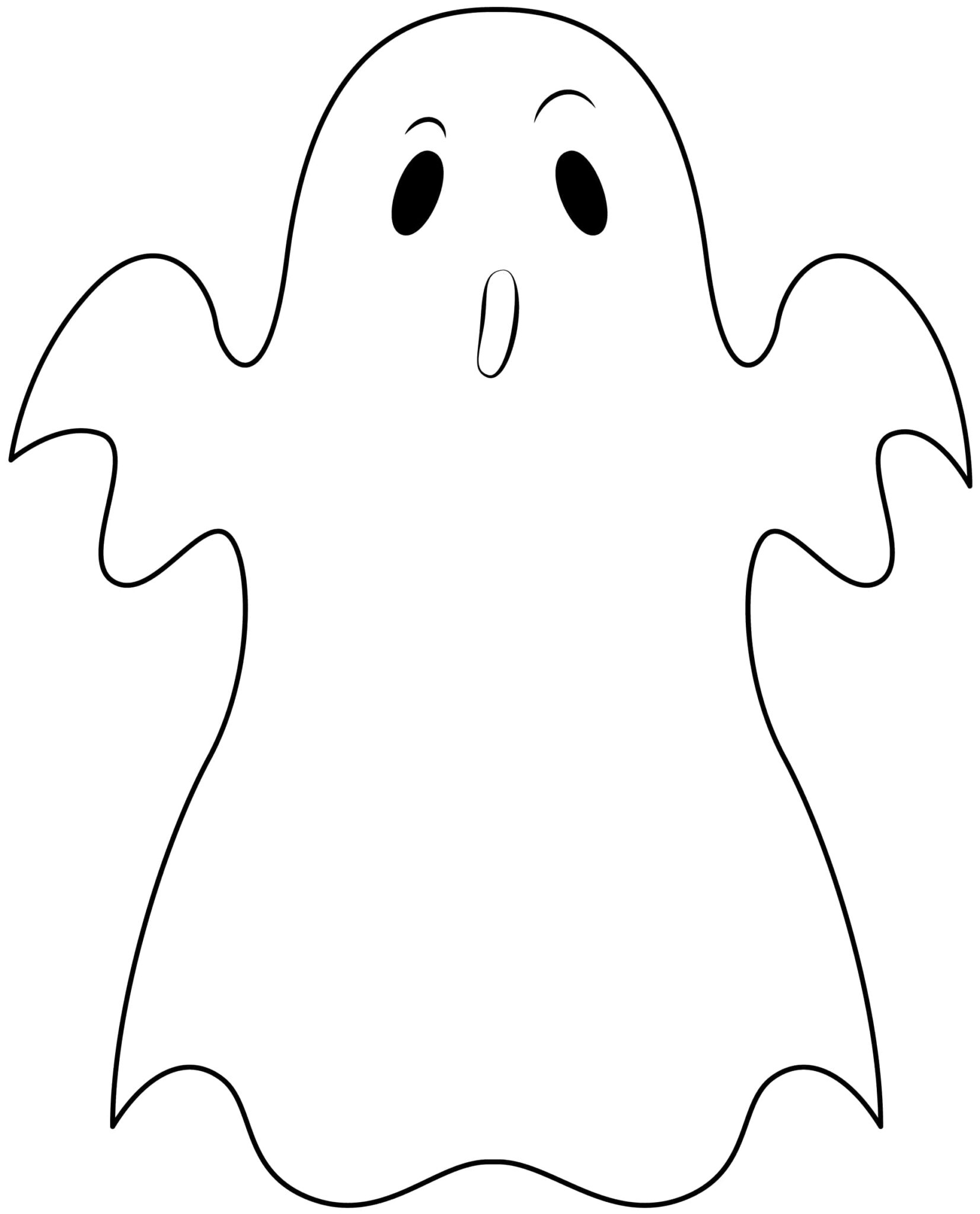 Printable Halloween Ghost Stencils - Printable JD