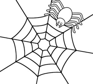 Printable Halloween Spider Coloring Pages_19354