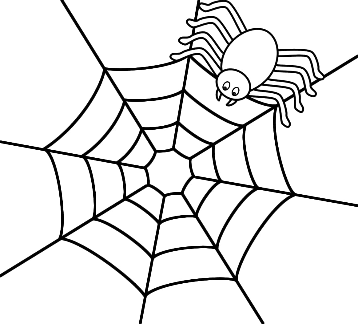 Printable Halloween Spider Coloring Pages_19354