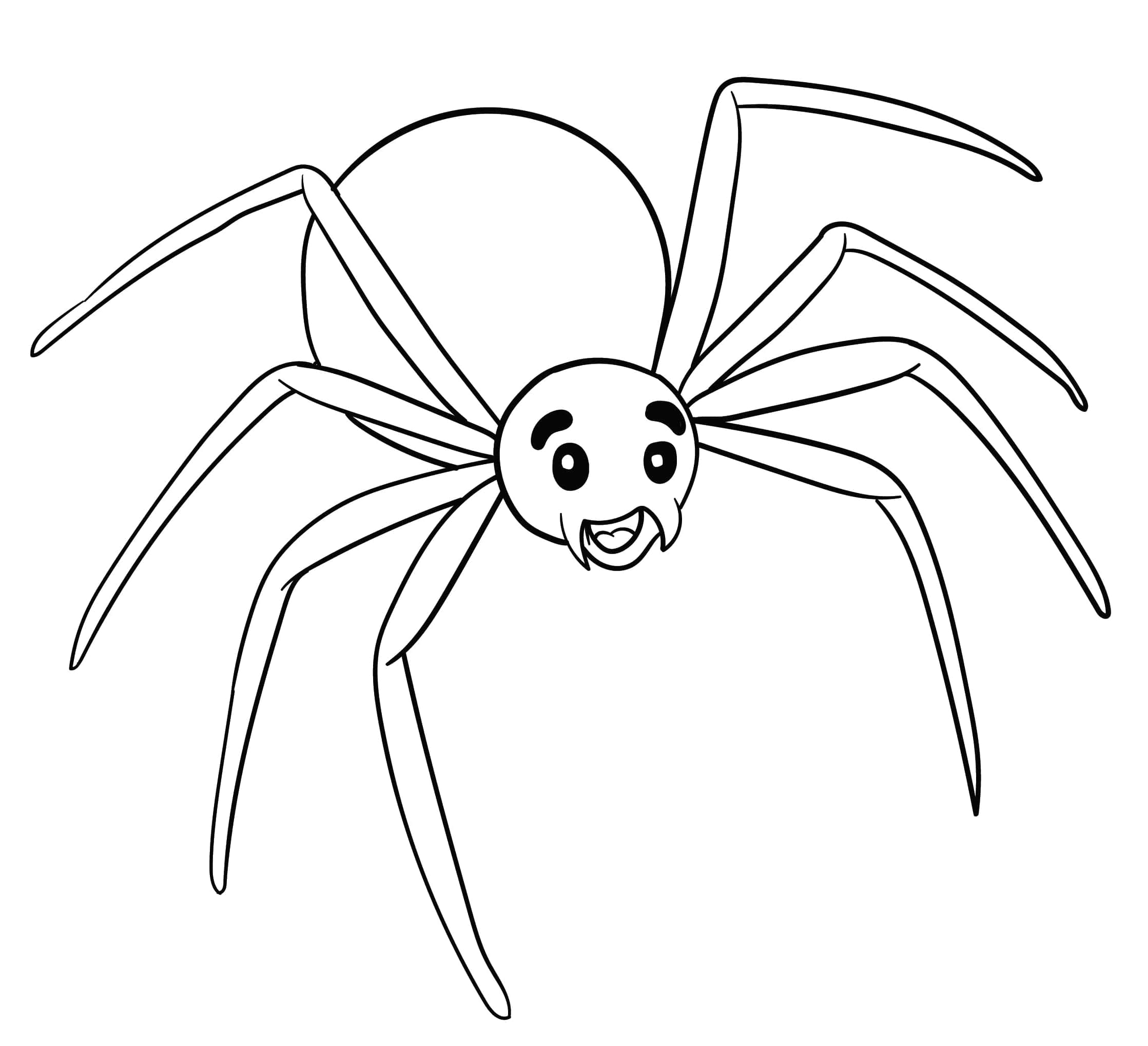 Printable Halloween Spider Coloring Pages_26933