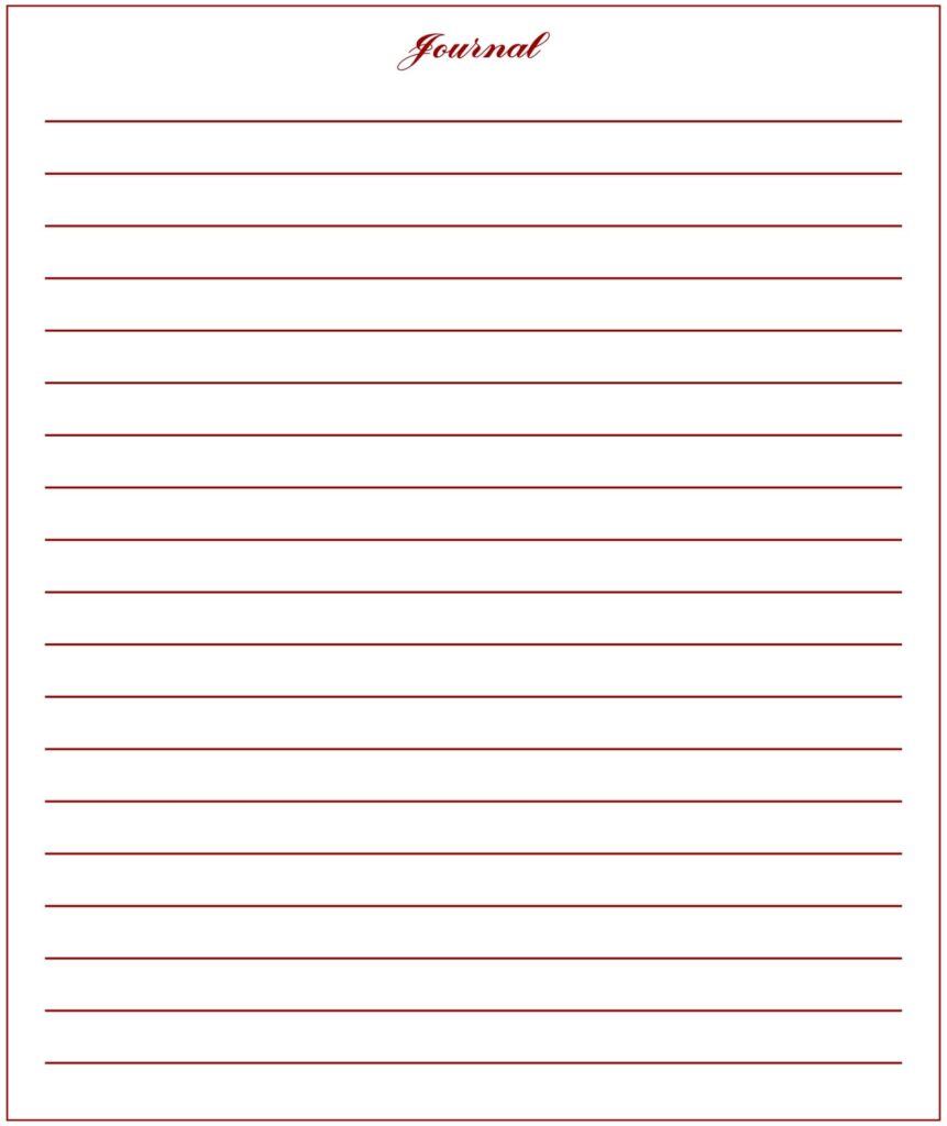 Printable Journal Paper - Printable JD