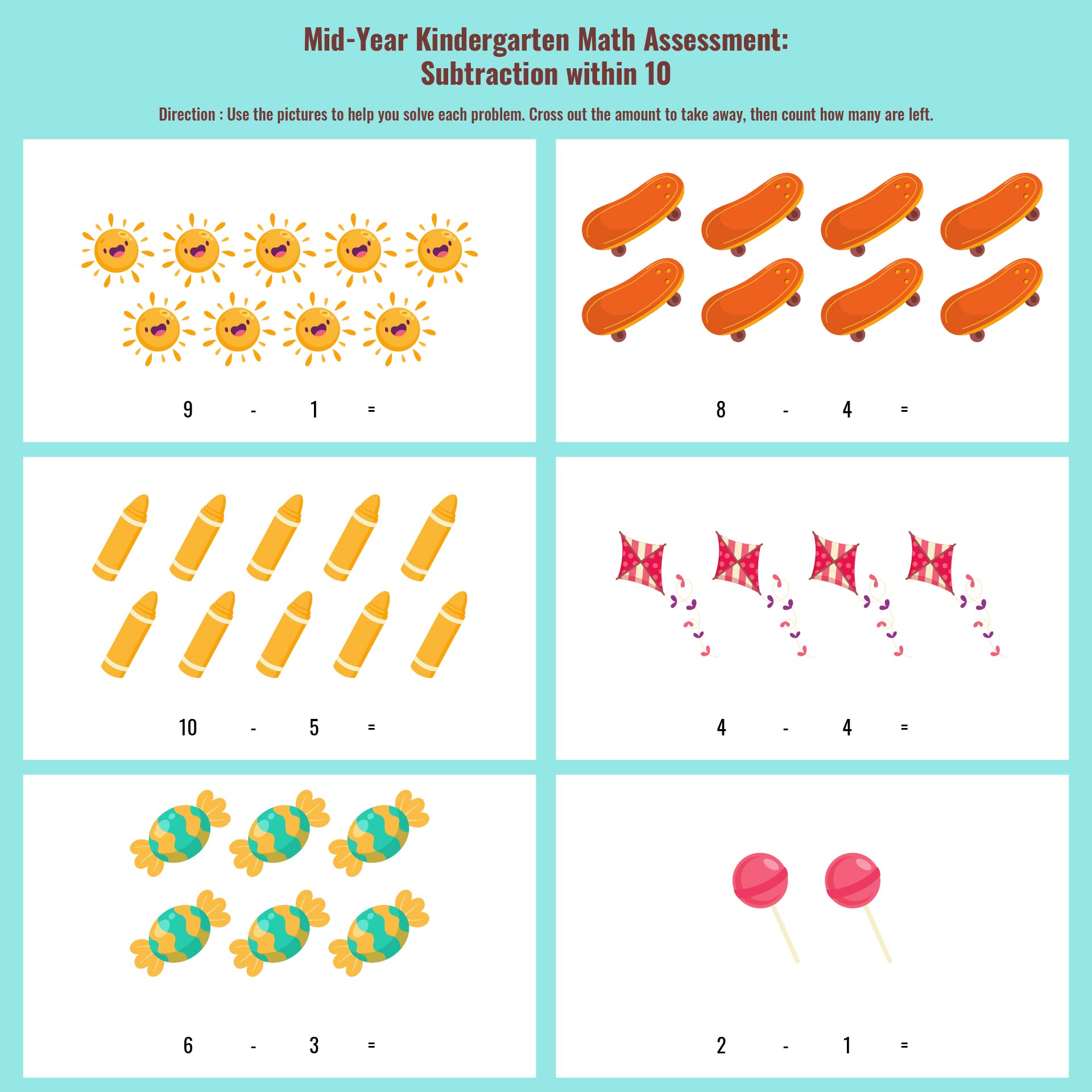 Printable Kindergarten Assessment Math_93627