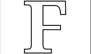 Printable Letter F Template_25947