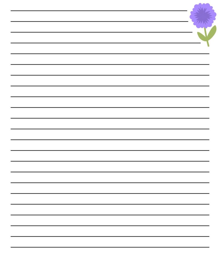 Printable Lined Stationery - Printable JD