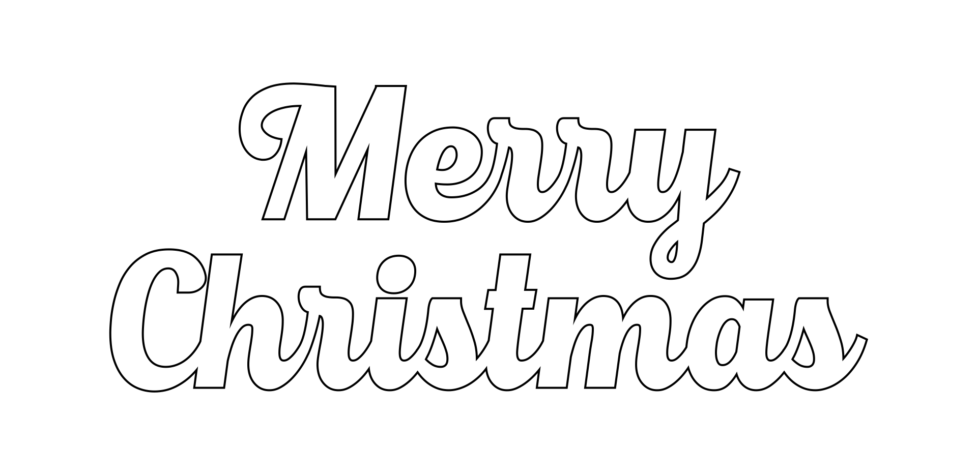 Printable Merry Christmas Stencil_52291