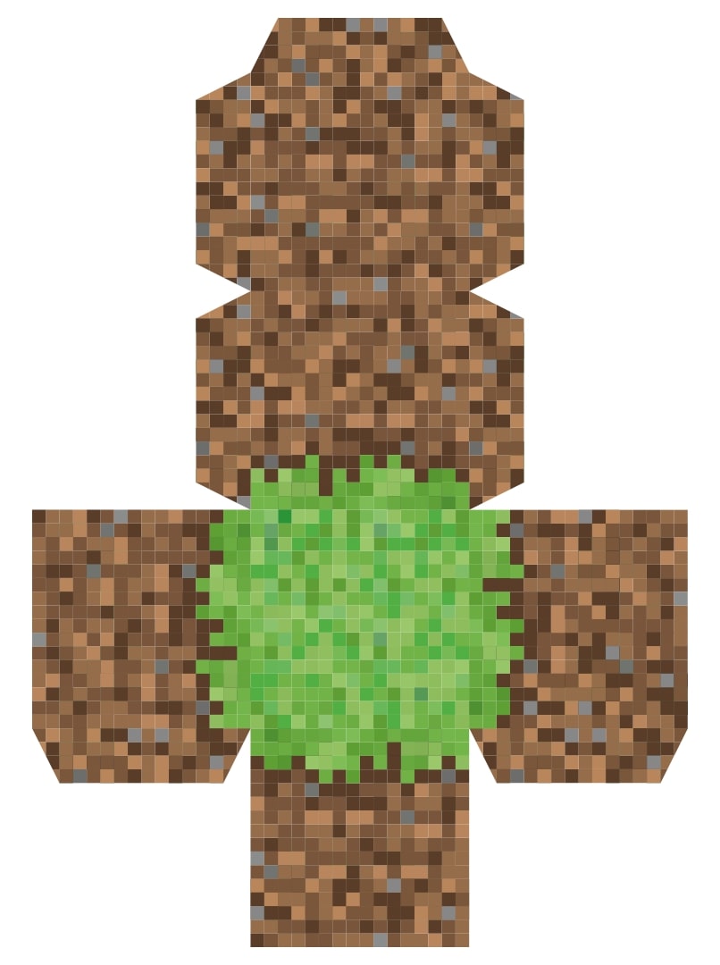 Printable Minecraft Tree Block_19330