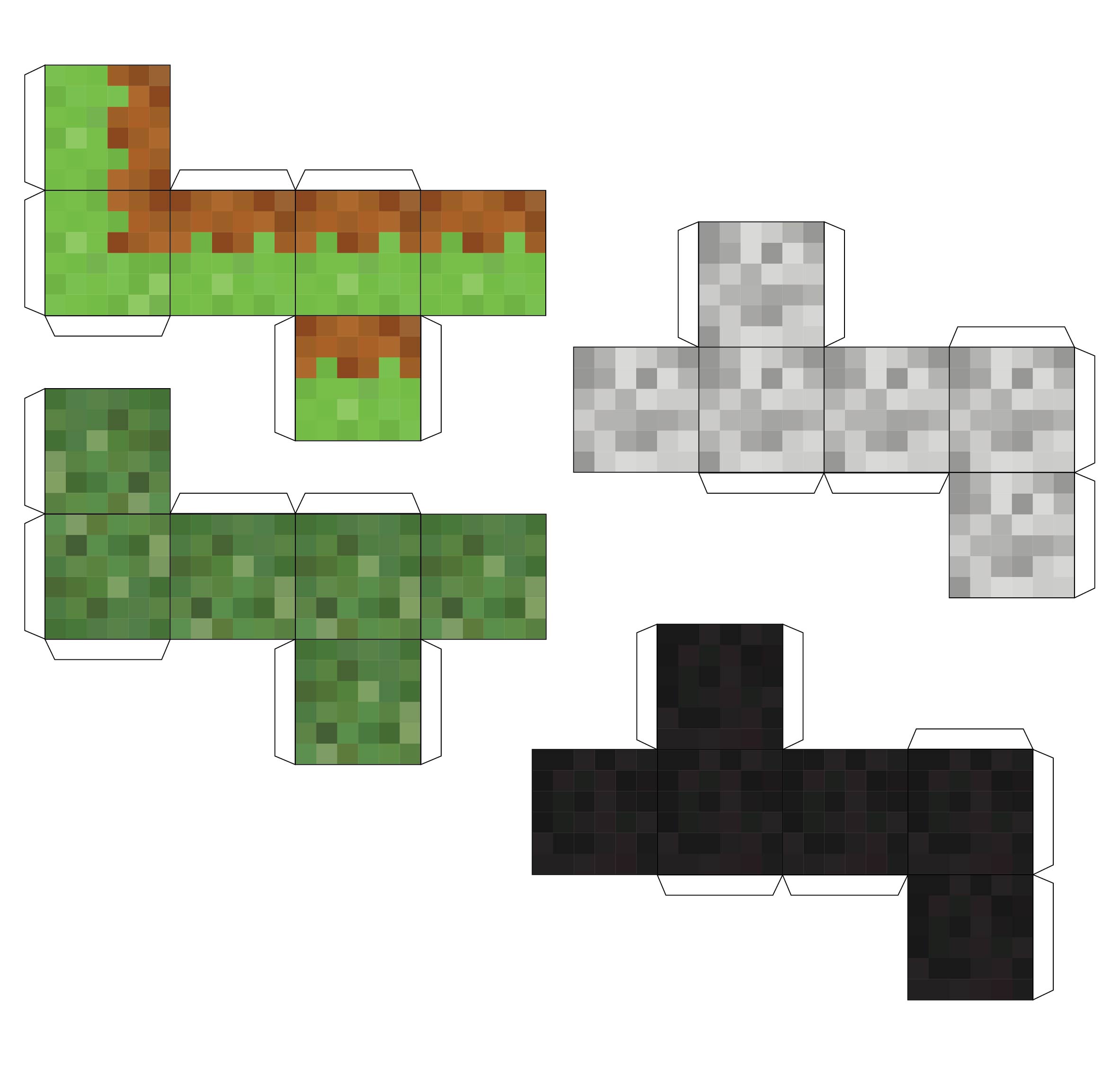 Printable Minecraft Tree Block_93001