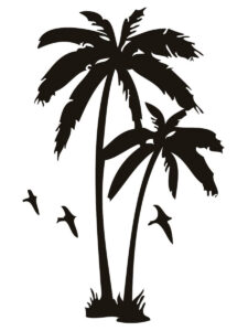 Printable Palm Tree Stencil - Printable JD