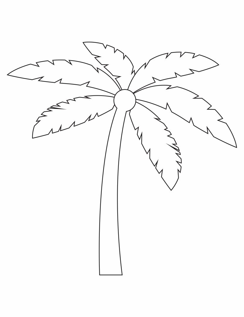 Printable Palm Tree Stencil_19307