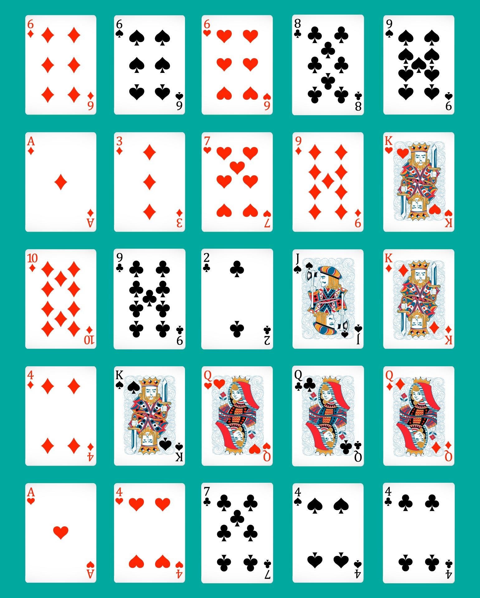 Printable Pokeno Playing Cards_21992