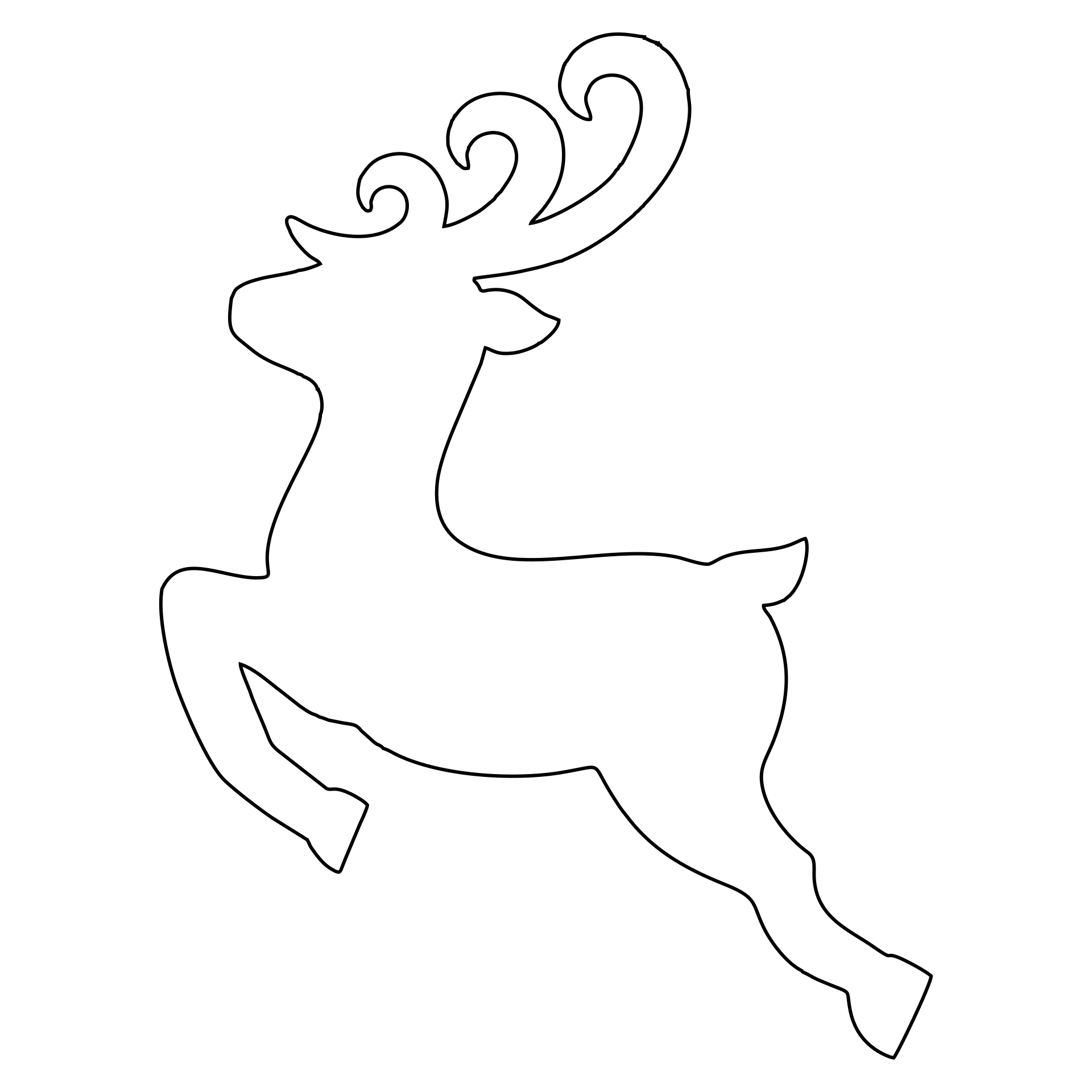 Printable Reindeer Patterns_89227